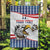 Custom United States Soccer Garden Flag USA Eagle Mascot Style