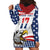 Custom United States Soccer Hoodie Dress USA Eagle Mascot Style