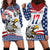 Custom United States Soccer Hoodie Dress USA Eagle Mascot Style