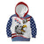 Custom United States Soccer Kid Hoodie USA Eagle Mascot Style