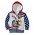 Custom United States Soccer Kid Hoodie USA Eagle Mascot Style