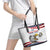 Custom United States Soccer Leather Tote Bag USA Eagle Mascot Style