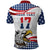 Custom United States Soccer Polo Shirt USA Eagle Mascot Style