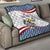 Custom United States Soccer Quilt USA Eagle Mascot Style