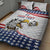 Custom United States Soccer Quilt Bed Set USA Eagle Mascot Style