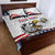 Custom United States Soccer Quilt Bed Set USA Eagle Mascot Style