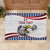 Custom United States Soccer Rubber Doormat USA Eagle Mascot Style