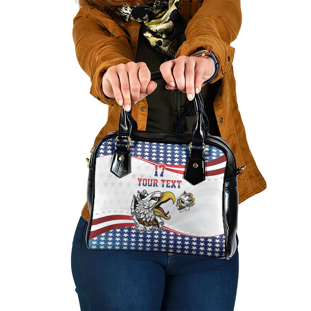 Custom United States Soccer Shoulder Handbag USA Eagle Mascot Style