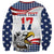 Custom United States Soccer Sweatshirt USA Eagle Mascot Style