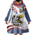 Custom United States Soccer Wearable Blanket Hoodie USA Eagle Mascot Style