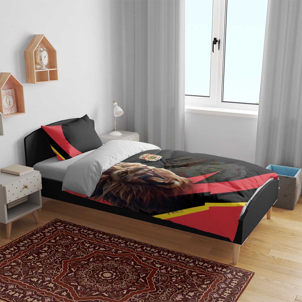 Belgium Coat of Arms Bedding Set Angry Lion
