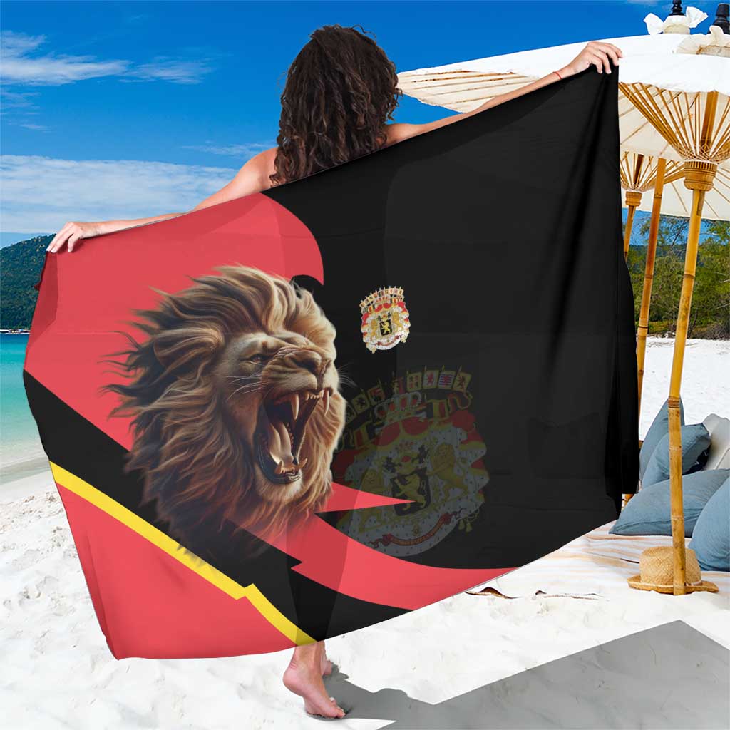 Belgium Coat of Arms Sarong Angry Lion