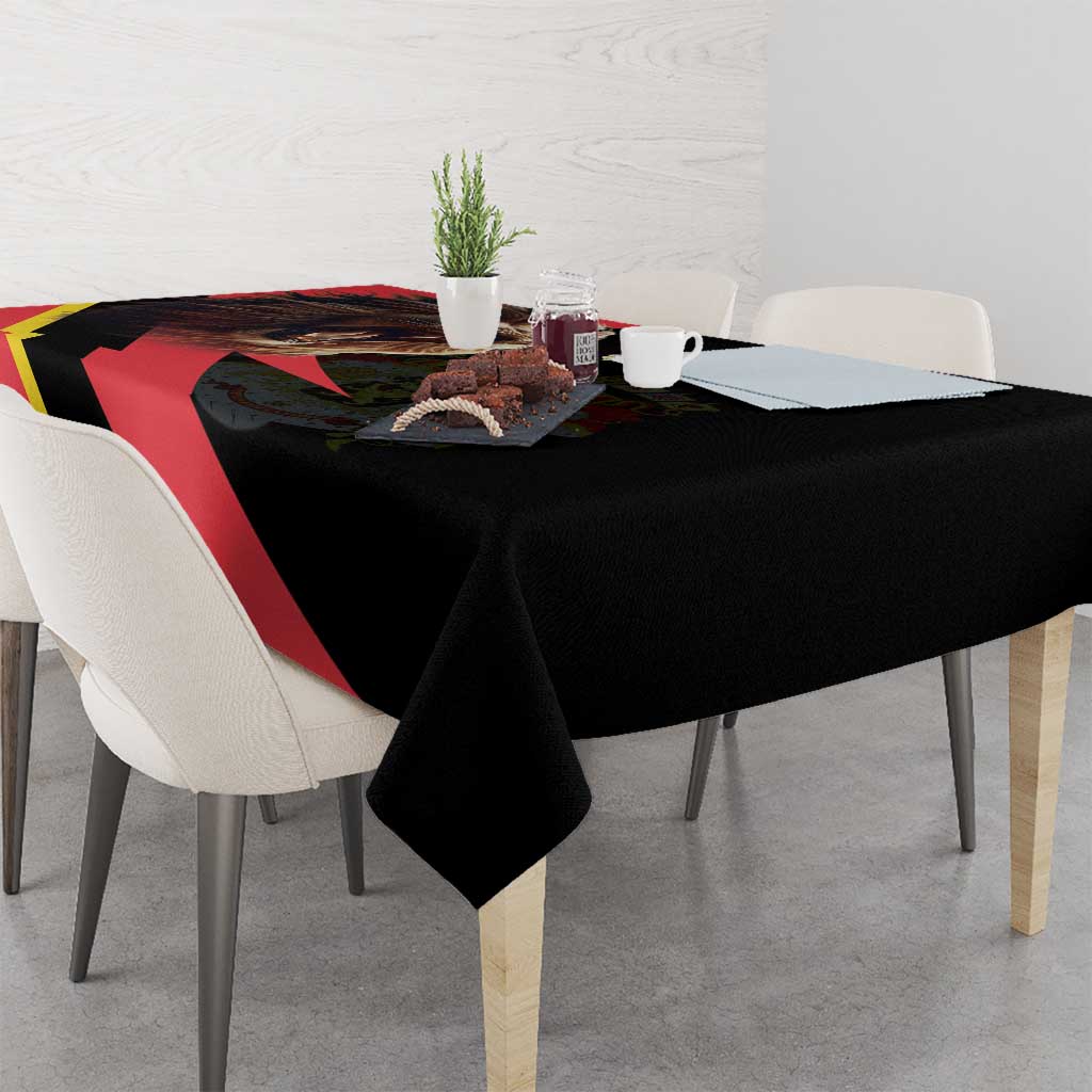 Belgium Coat of Arms Tablecloth Angry Lion