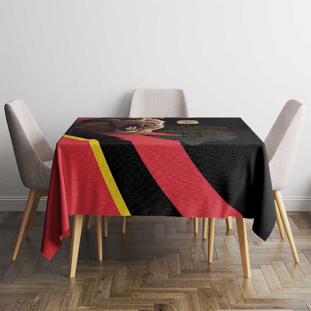 Belgium Coat of Arms Tablecloth Angry Lion