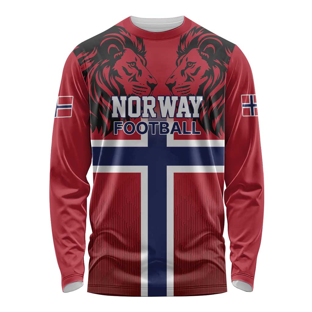 Custom Norway Football Long Sleeve Shirt Lion Sporty Style