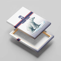 Norway Ice Hockey Custom Canvas Wall Art Norge Polar Bears White Style