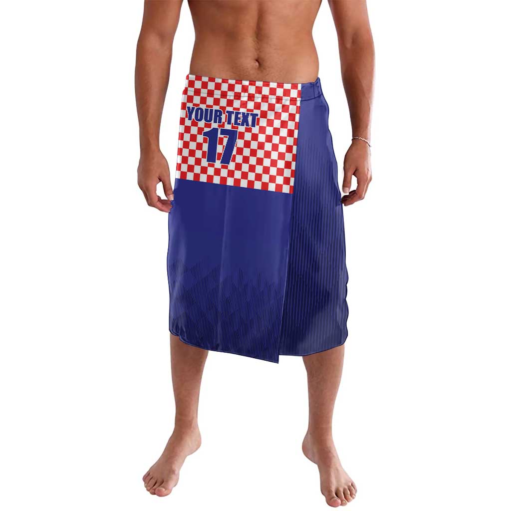 Custom Croatia Football Lavalava Sporty Style
