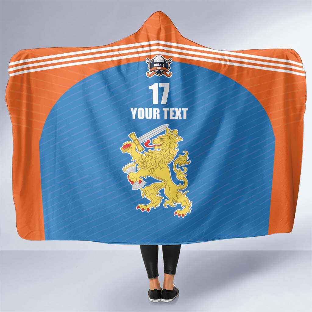 Netherlands Field Hockey Custom Hooded Blanket Sporty Style