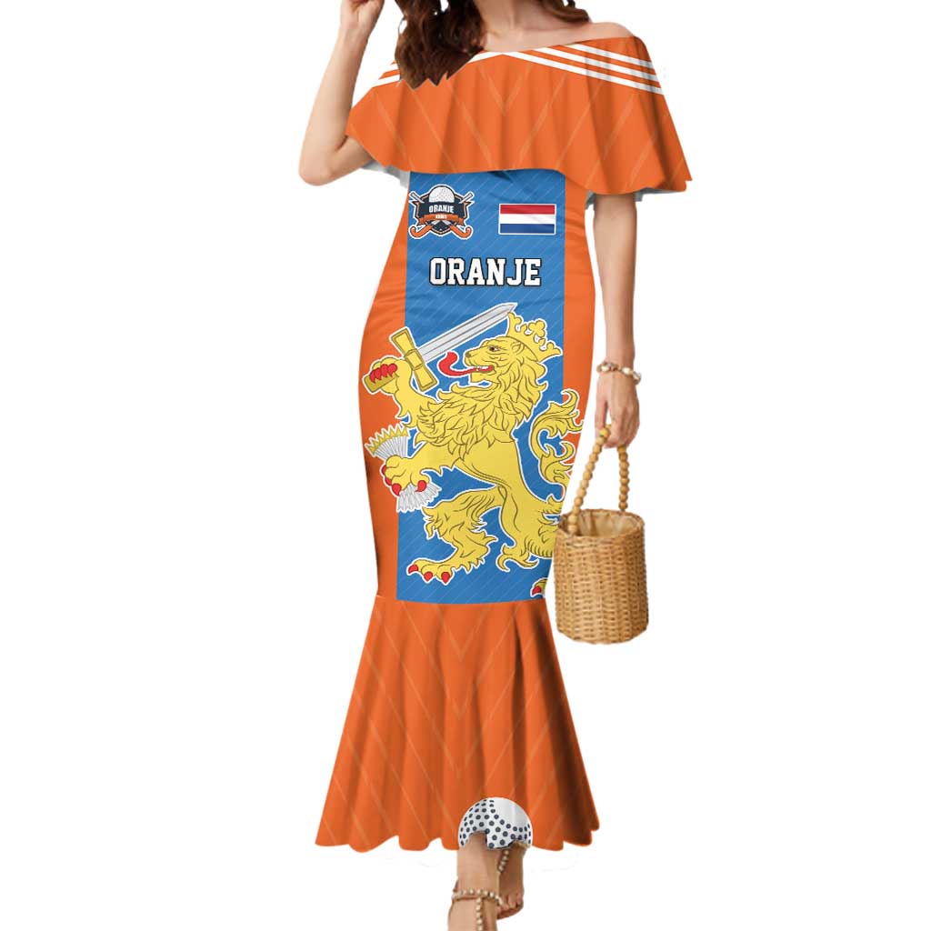 Netherlands Field Hockey Custom Mermaid Dress Sporty Style