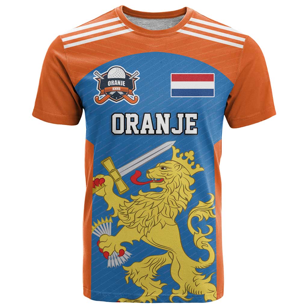 Netherlands Field Hockey Custom T Shirt Sporty Style