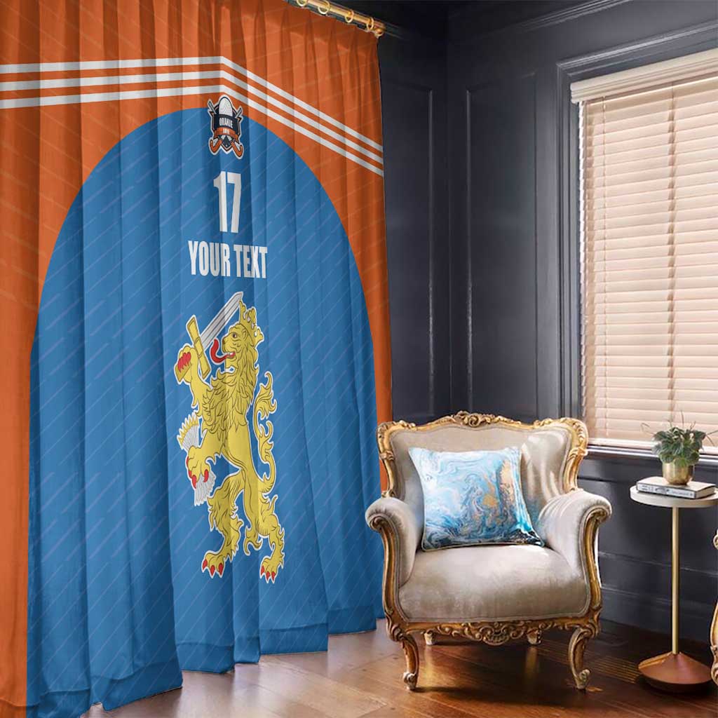 Netherlands Field Hockey Custom Window Curtain Sporty Style