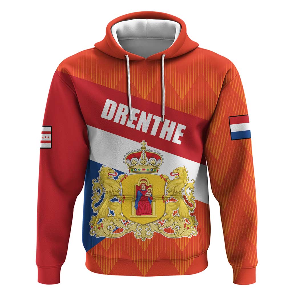 Netherlands Drenthe Province Personalized Hoodie Flag of Drenthe