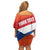 Netherlands Drenthe Province Personalized Off Shoulder Short Dress Flag of Drenthe