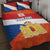 Netherlands Drenthe Province Personalized Quilt Bed Set Flag of Drenthe