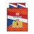 Netherlands Drenthe Province Personalized Quilt Bed Set Flag of Drenthe