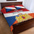 Netherlands Drenthe Province Personalized Quilt Bed Set Flag of Drenthe