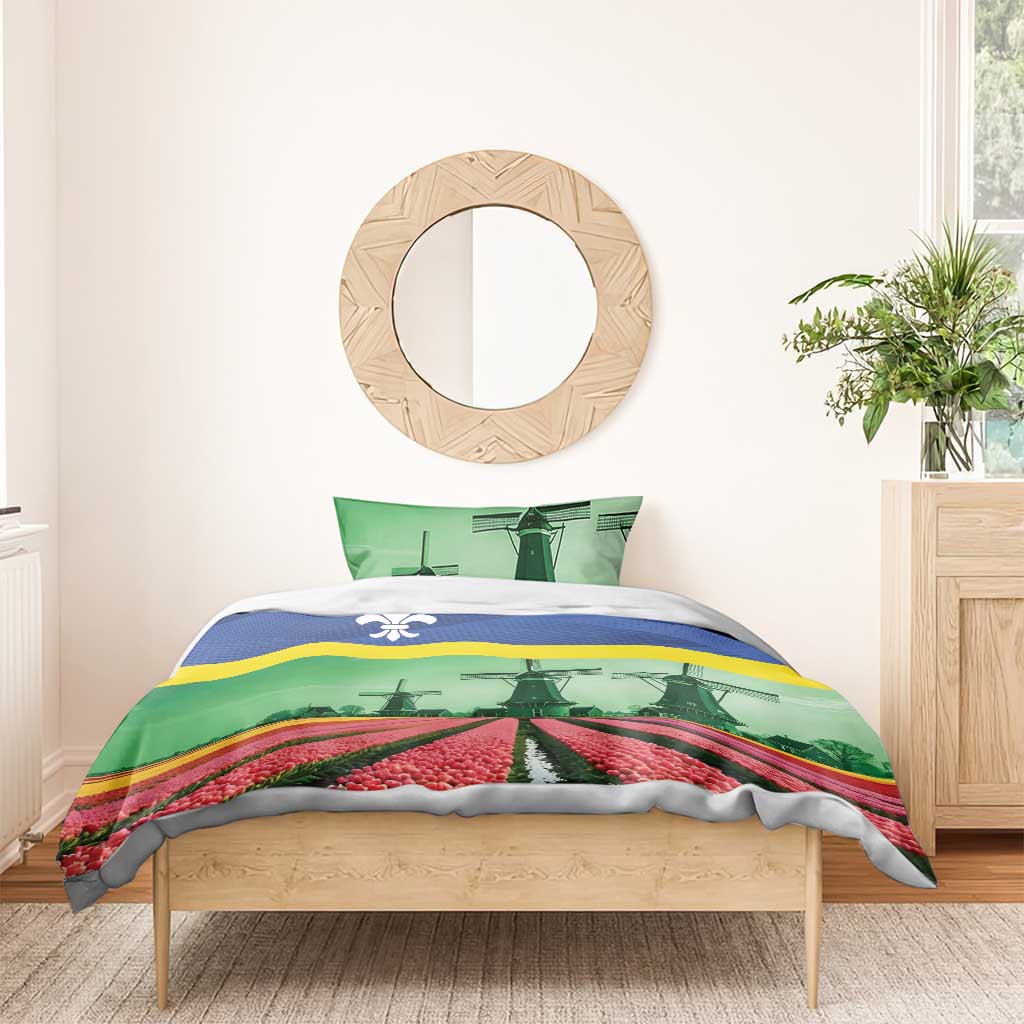 Netherlands Flevoland Province Bedding Set Flag Style