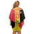 Custom Belgium Formula One Family Matching Off Shoulder Short Dress and Hawaiian Shirt Motorsport with Flag F1 World Championship