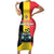 Custom Belgium Formula One Short Sleeve Bodycon Dress Motorsport with Flag F1 World Championship