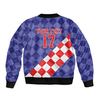 Custom Croatia Basketball Bomber Jacket Sporty Style