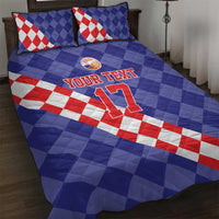 Custom Croatia Basketball Quilt Bed Set Sporty Style