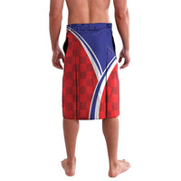 Personalized Croatia Coat of Arms Lavalava Checkerboard Style