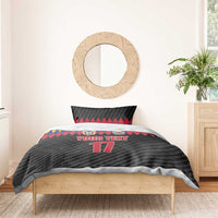 Custom Colombia Football Bedding Set Retro Black Style