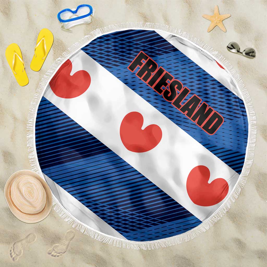 Netherlands Friesland Province Beach Blanket Flag Style