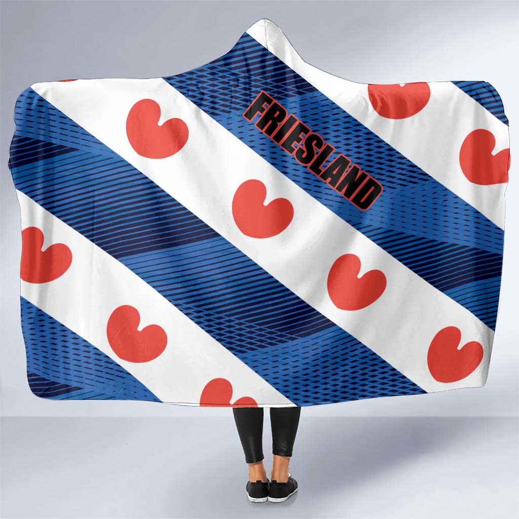 Netherlands Friesland Province Hooded Blanket Flag Style