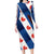 Netherlands Friesland Province Long Sleeve Bodycon Dress Flag Style