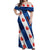 Netherlands Friesland Province Off Shoulder Maxi Dress Flag Style