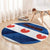 Netherlands Friesland Province Round Carpet Flag Style