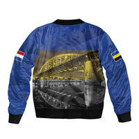 Netherlands Gelderland Province Bomber Jacket Flag Style