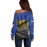 Netherlands Gelderland Province Off Shoulder Sweater Flag Style