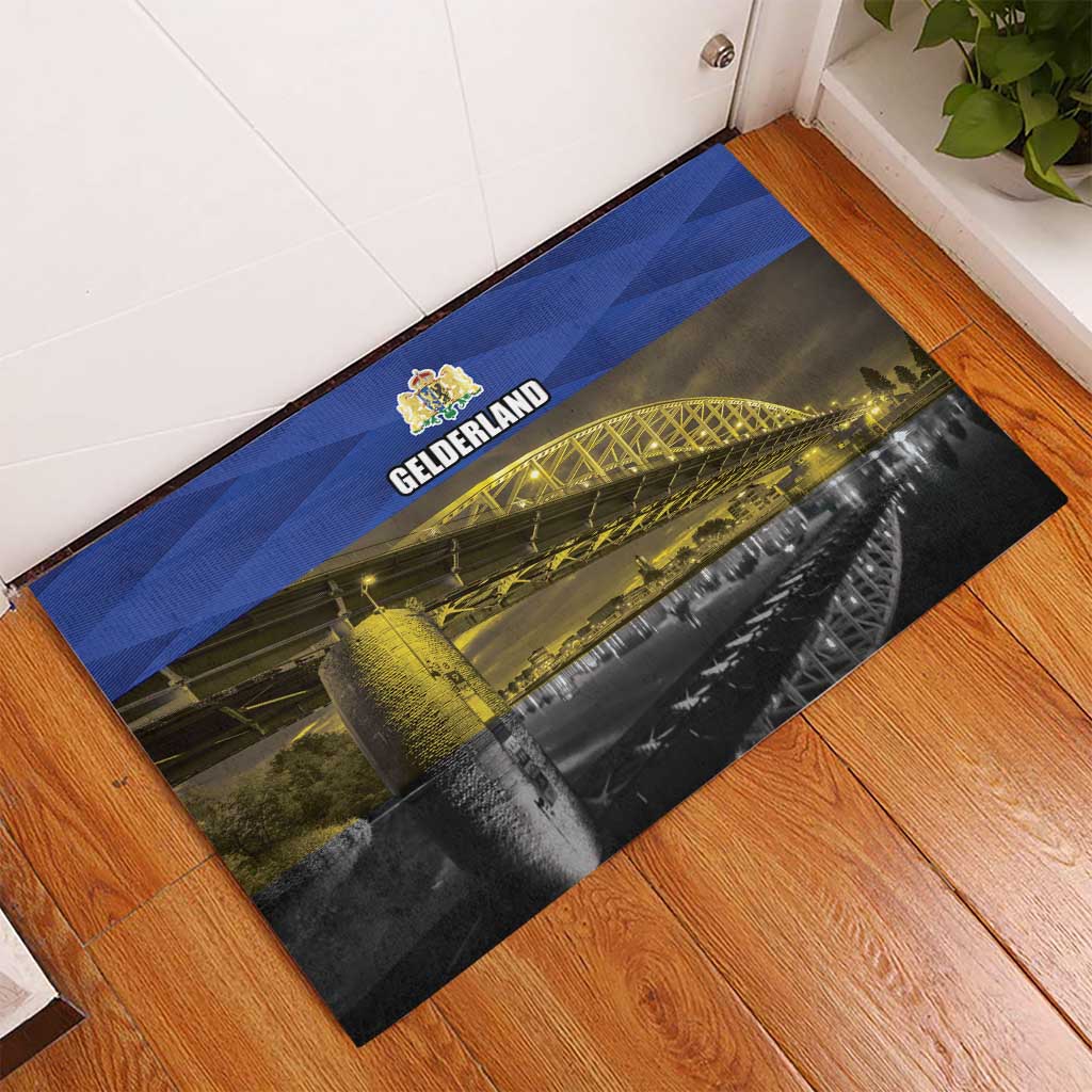 Netherlands Gelderland Province Rubber Doormat Flag Style