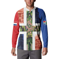 Netherlands Groningen Province Button Sweatshirt Flag Style