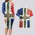 Netherlands Groningen Province Couples Matching Long Sleeve Bodycon Dress and Hawaiian Shirt Flag Style