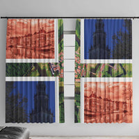 Netherlands Groningen Province Window Curtain Flag Style