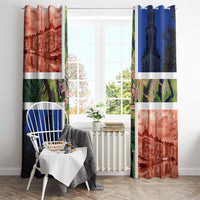 Netherlands Groningen Province Window Curtain Flag Style