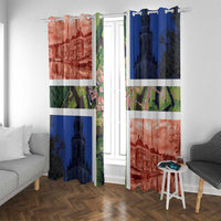 Netherlands Groningen Province Window Curtain Flag Style